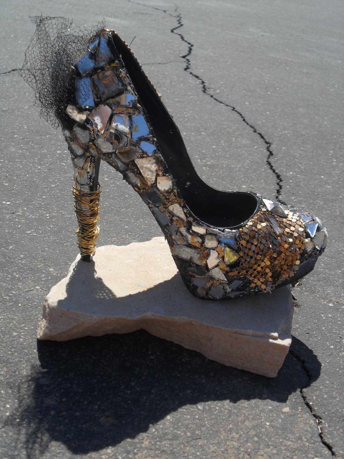 Silver, Gold, Metallic "Dark Glam" Mirrored (Custom Made)