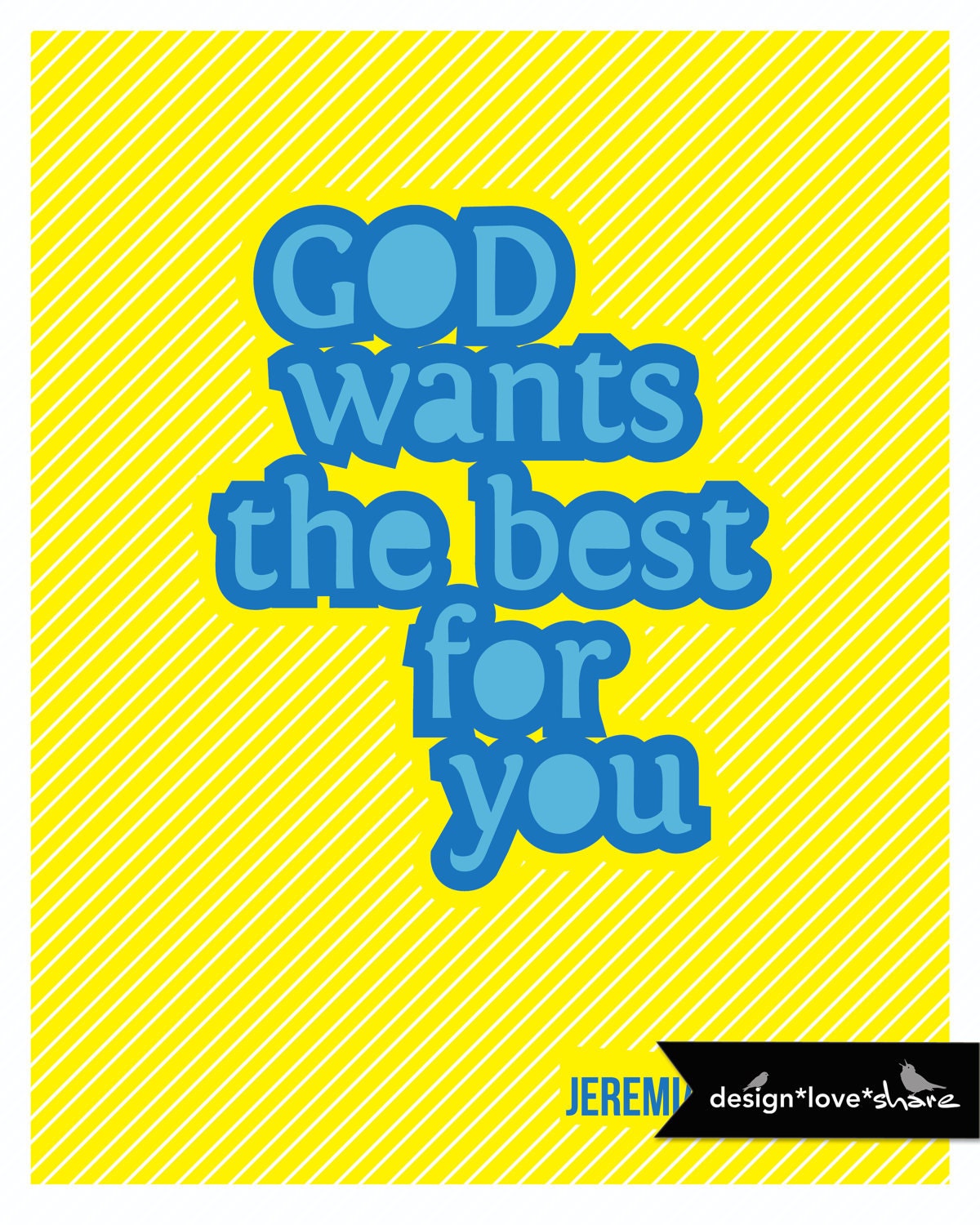 DIY Printable Digital Scripture Art Print // God's Promise's Jeremiah 29