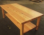 Reclaimed Heart Pine Coffee Table -- CUSTOM ITEM
