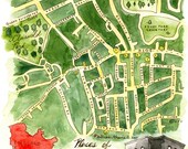 England Map-Stoke Newington-Archival Print