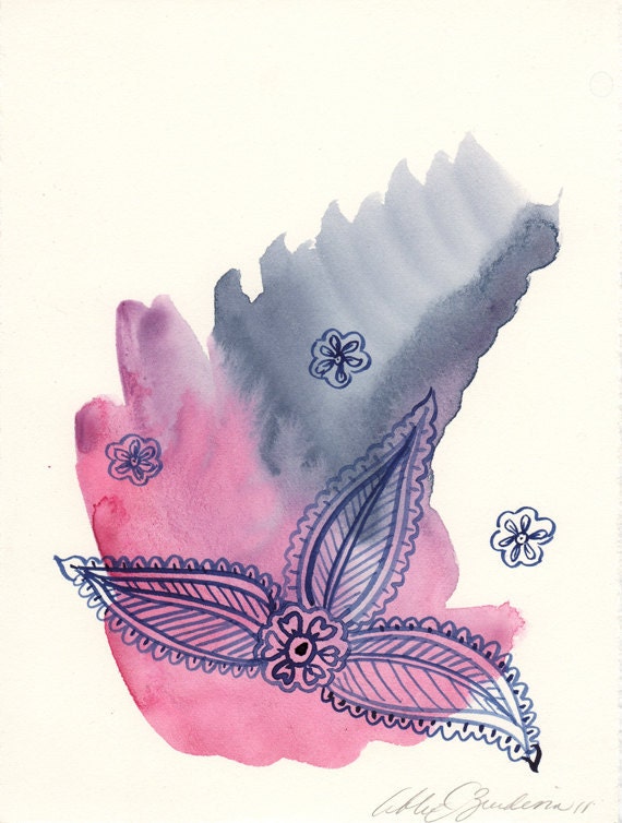 Serene Mehndi No.12 Vibrant Watercolor