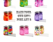 vintage atlas & ball mason jars .. handmade solar lights : pint size decoupage set of any two