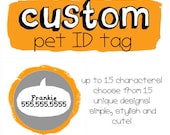 One Inch Cuties Custom Button Charm Personalized Pet ID Tag
