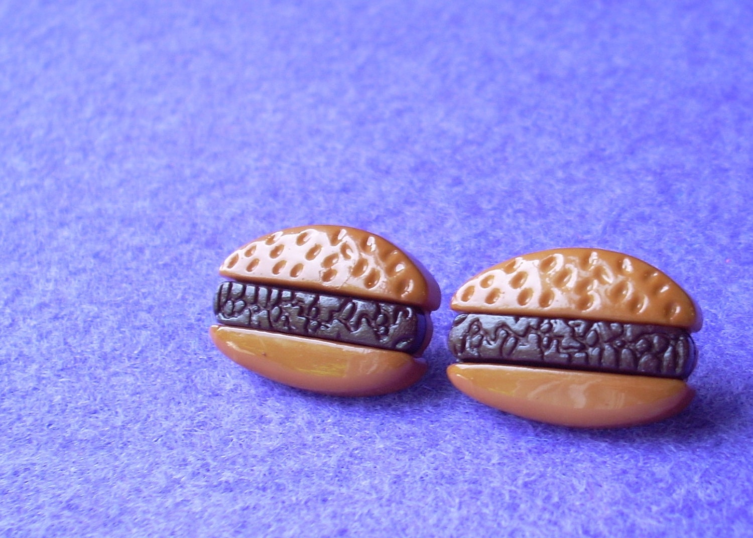 Hamburger Earrings