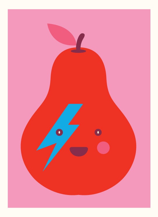 Let's ROCK (music, pear, happy, joy, red, thunder)