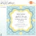 Teal and Yellow Bridal Shower Invitation - DIY Printable - Yellow Chevron