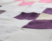 SALE upcycled wool baby blanket -  VENTE couverture de laine