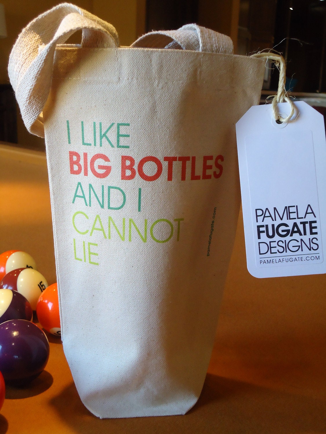 I Like Big Bottles And I Cannot Lie - Wine Tote Bag - FREE SHIPPING