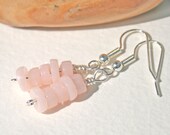 Pastel Pink Earrings Pink Bead Jewelry - UK Seller - Ready to Ship