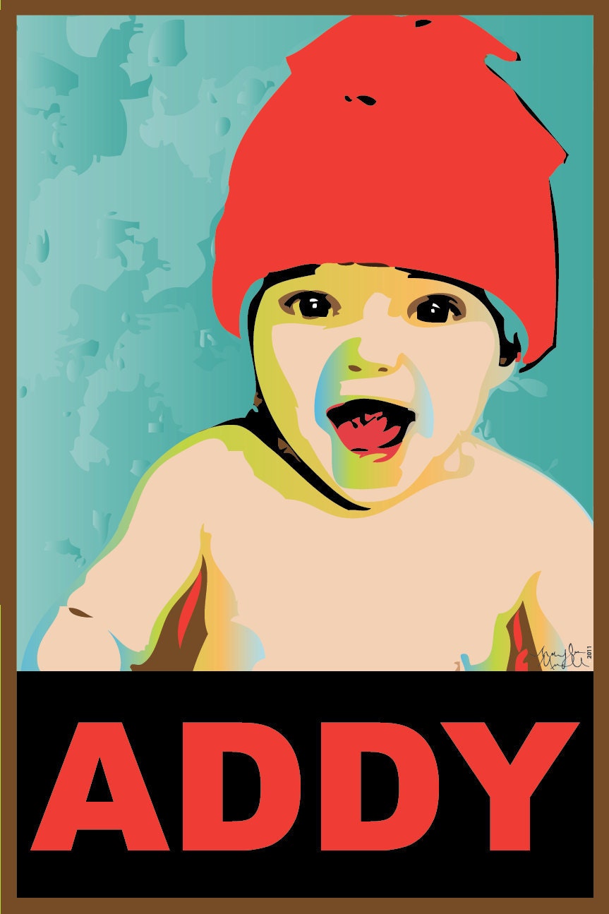 CUSTOM Pop Art Portrait (Poster)