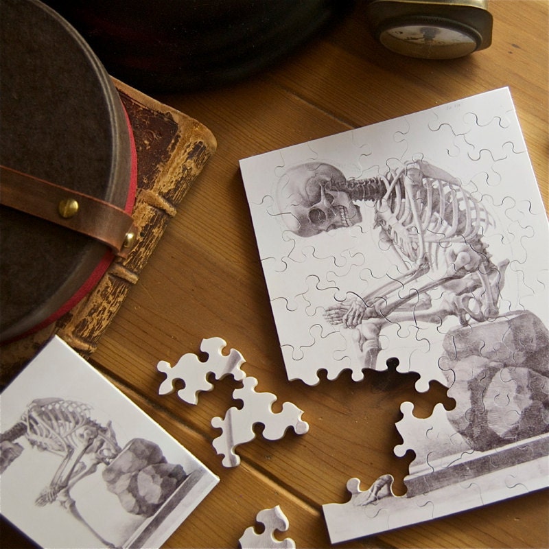Jigsaw Puzzle, Wooden, 48 pieces -"Elementi di anatomia"