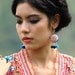 Hmong Heart Earring/ Accessories/ Ethnic/ Embroidery/Colorful/Tribal