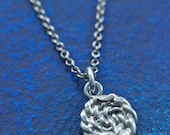Sterling Silver Nautical Small Rope Coil Charm Pendant