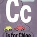 Retro Custom "C" Name Print - A3 Unframed