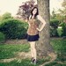 leopard print apron -- women's full apron