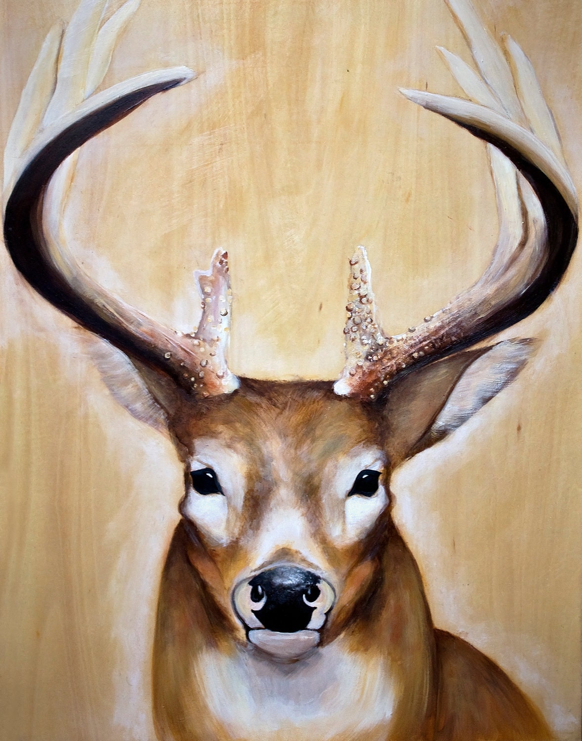 Fine Art Print 8x10 Print of Original Painting by DeerandSwan