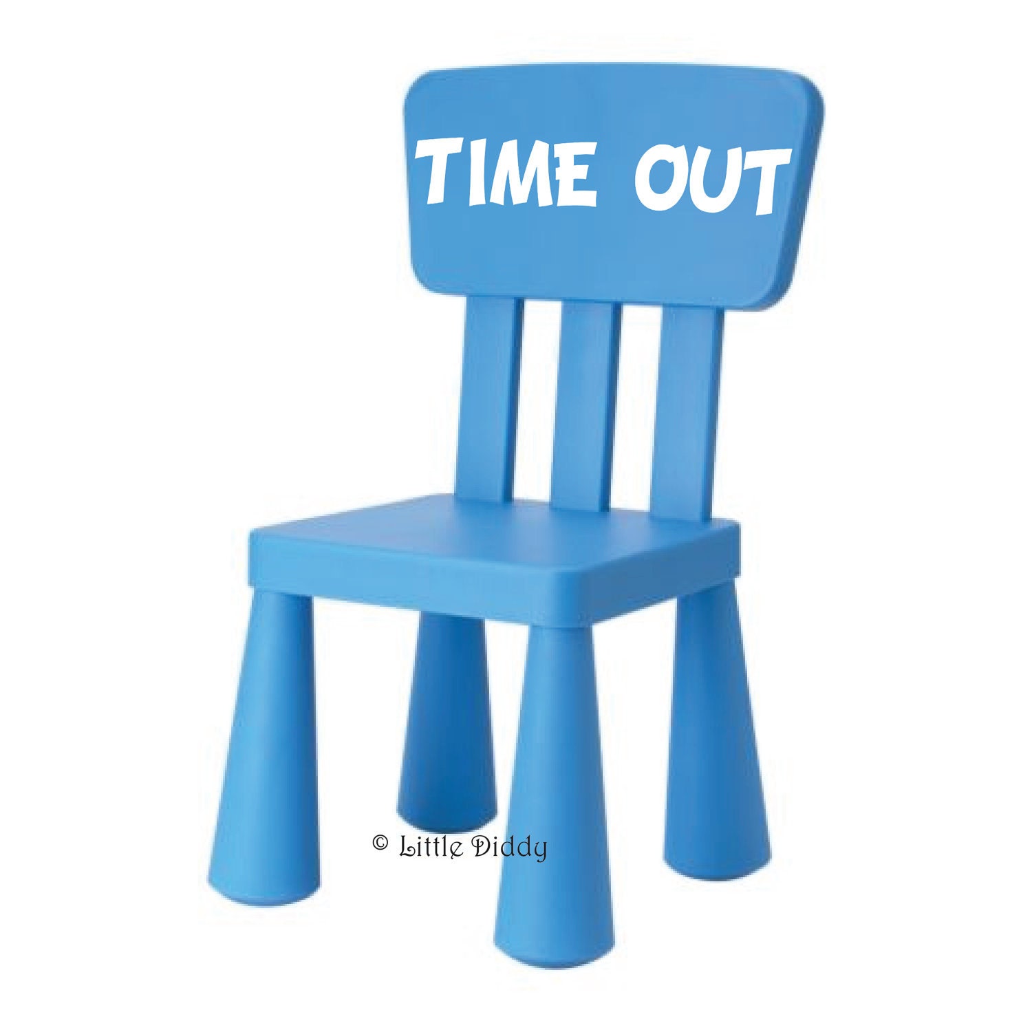 TIME OUT Vinyl Decal- perfect for a time out chair, corner,  child's room or play room