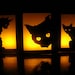Black Cat Halloween Luminaries - Set of 3 - Party Decorations