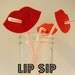 Lips on a straw photo booth prop party favors red