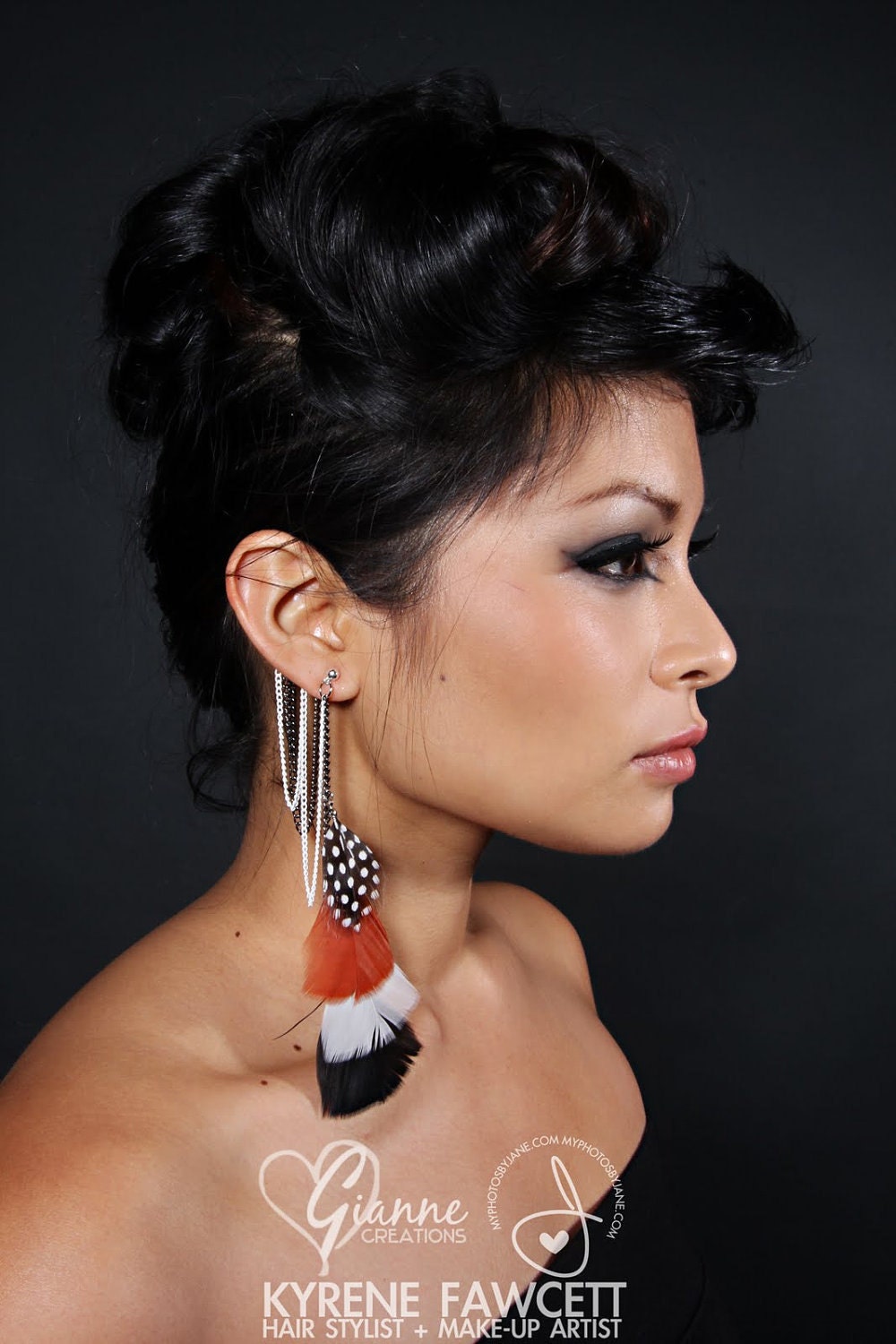 Coppertone Feather Ear Cuff