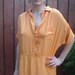 1980s Diane von Furstenberg Citrus Orange Silk Shirt Dress / Women's Size 8 Medium