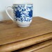 RESERVED Decorative Blue Floral Mug