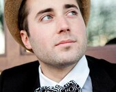Black Beehive Unisex Bow Tie