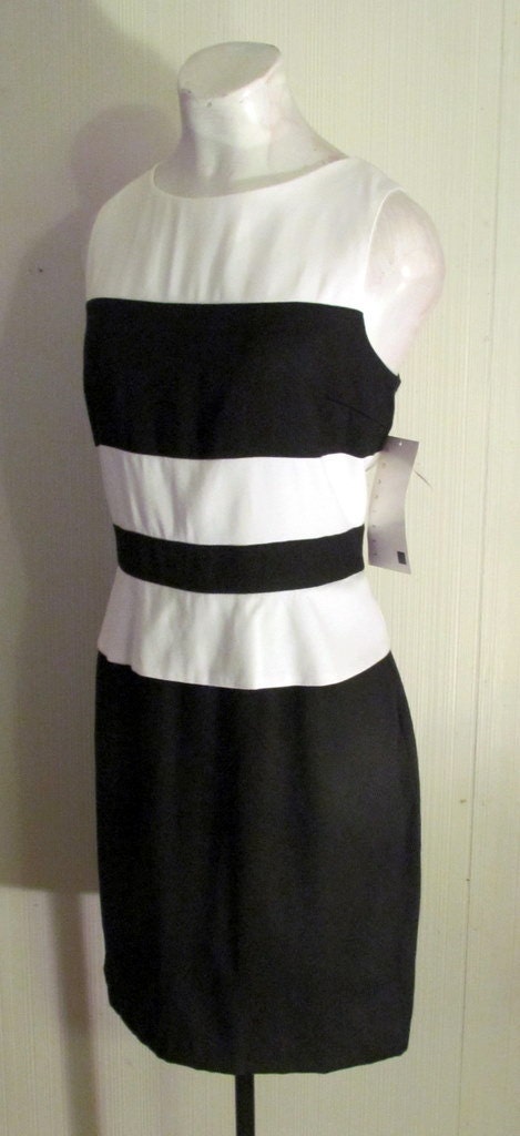 STRIPED Avant Garde COLOR BLOCK Vintage Dress- never worn
