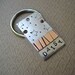 Personalized Pet Id Tag - Nickel Silver and Copper - Aluminum Backer - Star Stamp