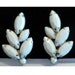 Vintage Milkglass Clip Earrings-Bridal,Ear Hugger Milk Glass