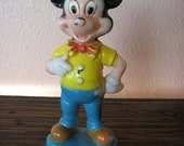 Mickey Mouse Figurine Vintage disney Plastic Toy