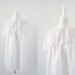On Reserve Vintage Babydoll Nightgown - White Lace Honeymoon Lingerie - 1960s Size Small