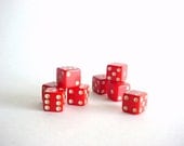 1950's BakeLite Dice - 2 Sets of 4 (8 Dice Included In The LOT) - wlv t