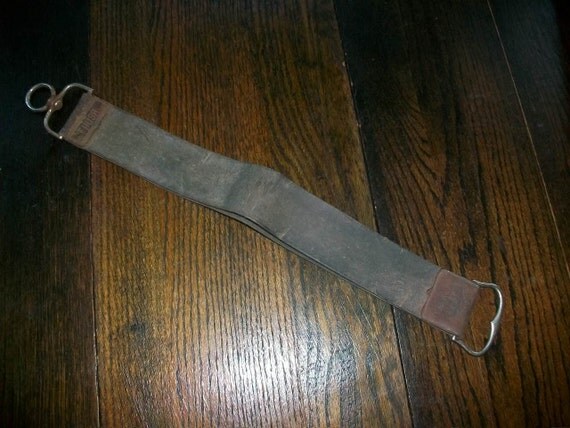 Vintage Razor Strap Wm. Enders Oak by RedRiverAntiques