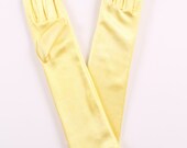Princess Gloves - Yellow - Satin Elbow Gloves: One Size Fits 4T, 5T, 6Y, 7Y Il_170x135