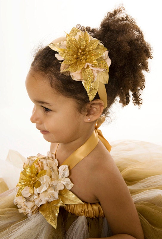 Glamorous Gold Headband: Fits toddler to adult Il_570xn