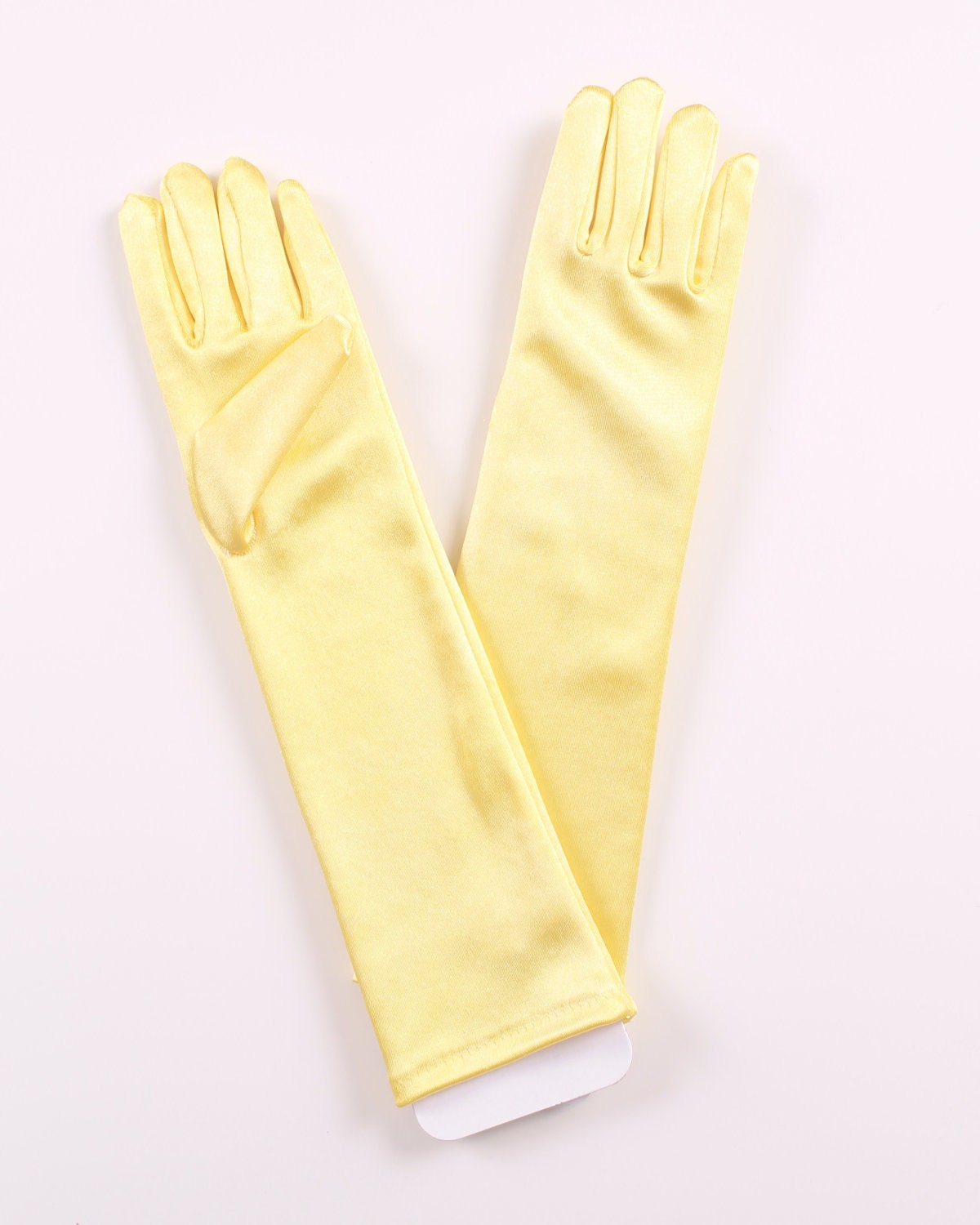 READY TO SHIP: Princess Gloves - Yellow - Satin Elbow Gloves - One Size Fits Ages 4, 5, 6, 7 Il_570xn