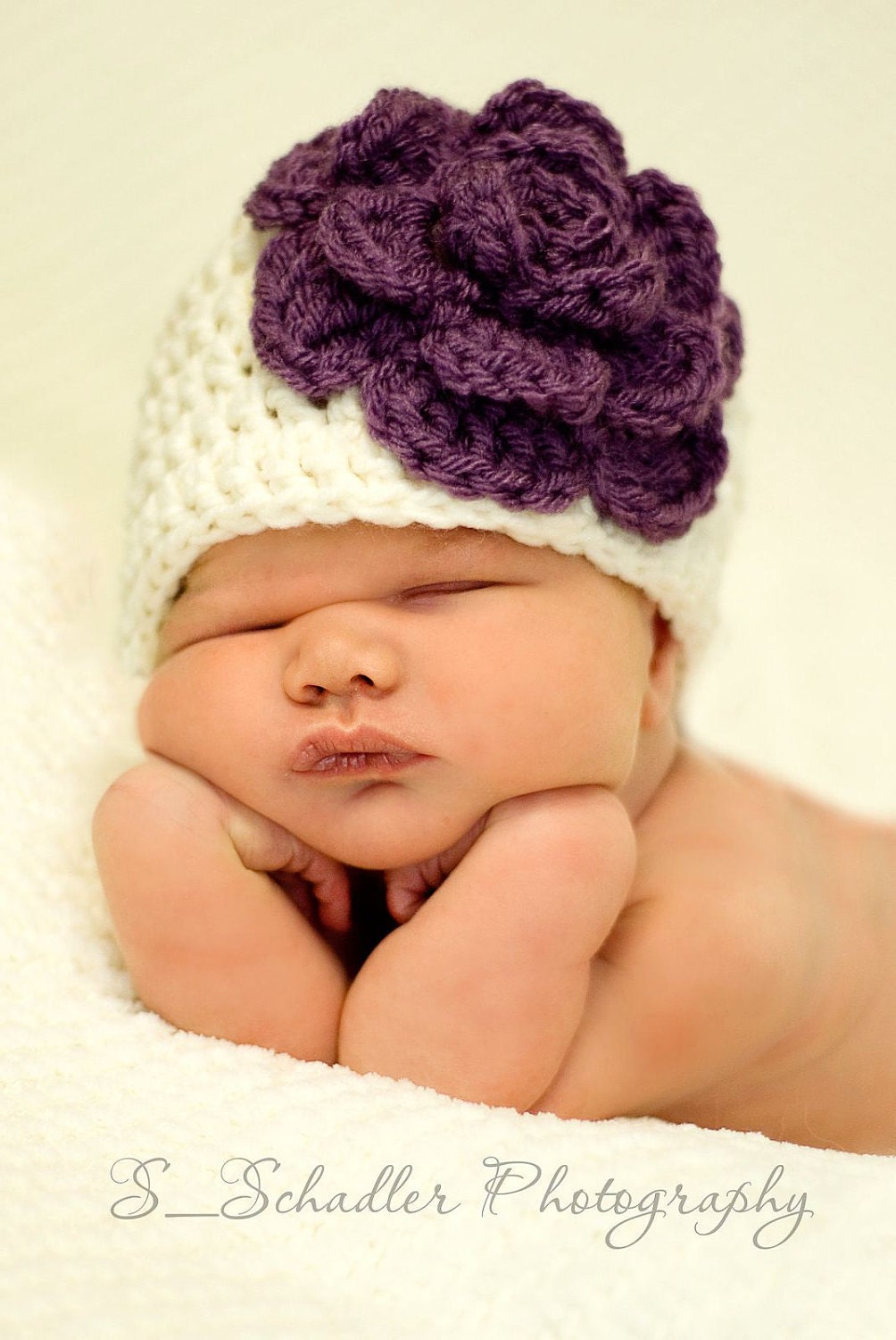 Leia Flower Baby Girl Hat