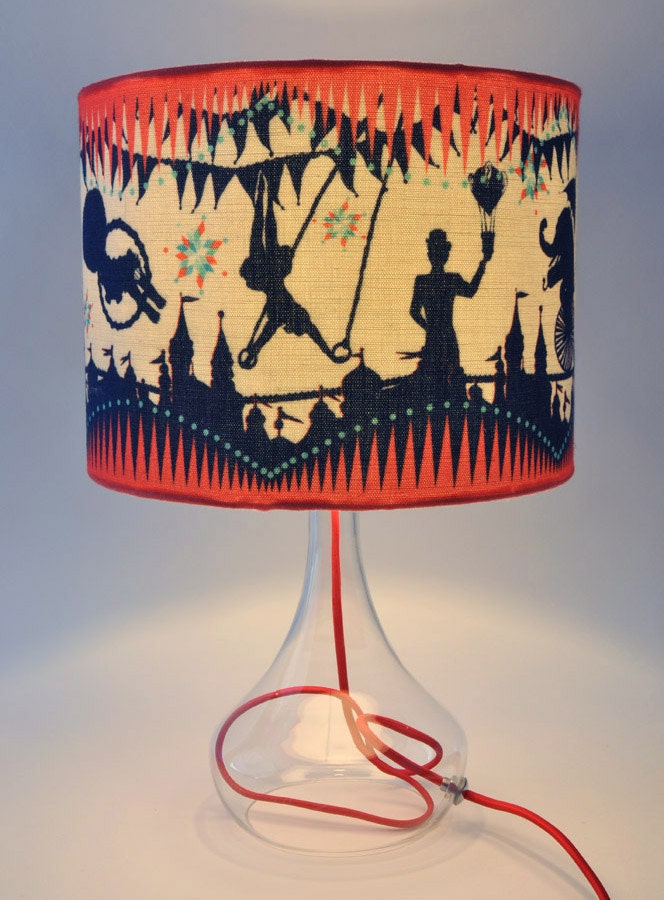 Large Circus Carousel Table Lampshade