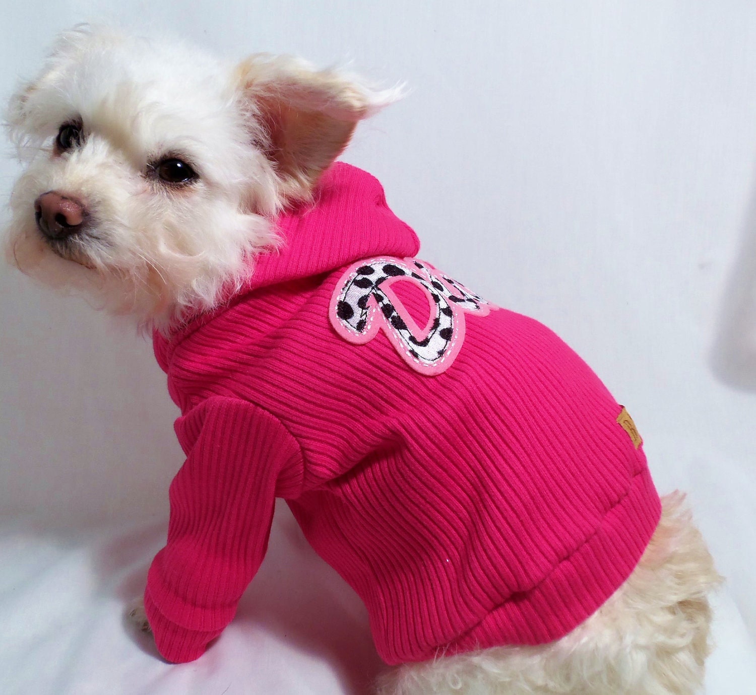RockinDogs Hot Pink DIVA Knit Dog Hoodie