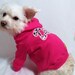 RockinDogs Hot Pink DIVA Knit Dog Hoodie