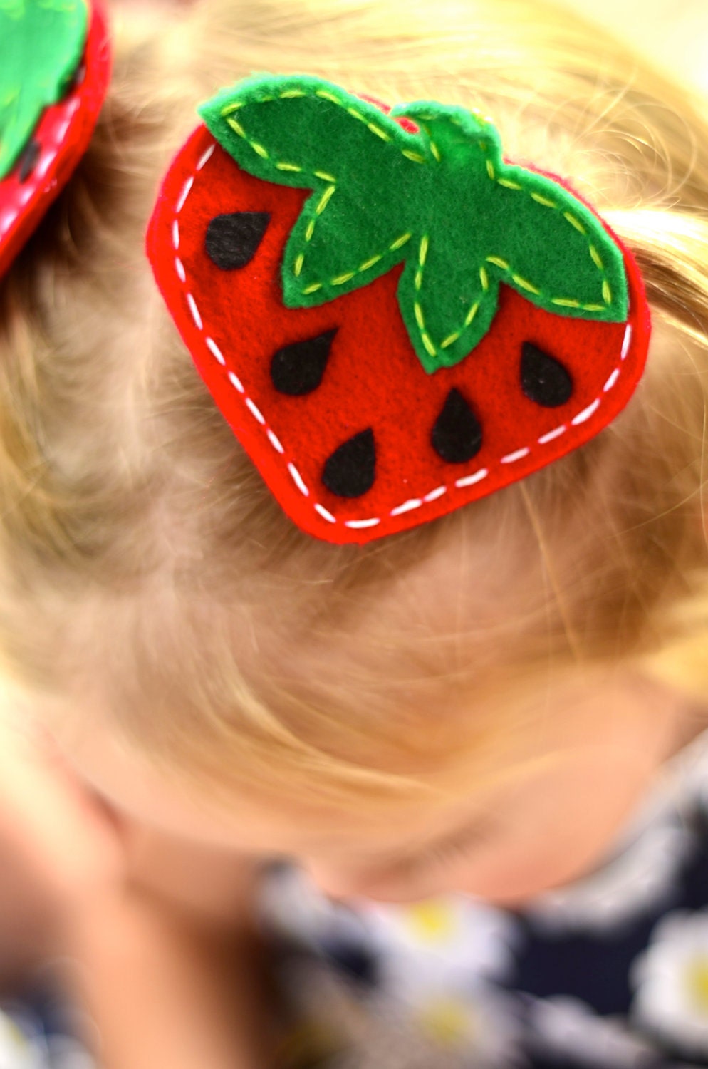 Felt Berry Picnic Strawberry PDF Clip