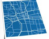 Columbus OH City Map Print / Ohio State University Wall Art Poster / 8x10 / Custom Colors