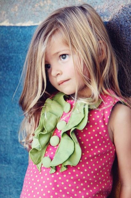 Holiday Hot Pink Cotton Lightweight Corduroy Ruffled Front Dress w/ Fabric Covered Buttons