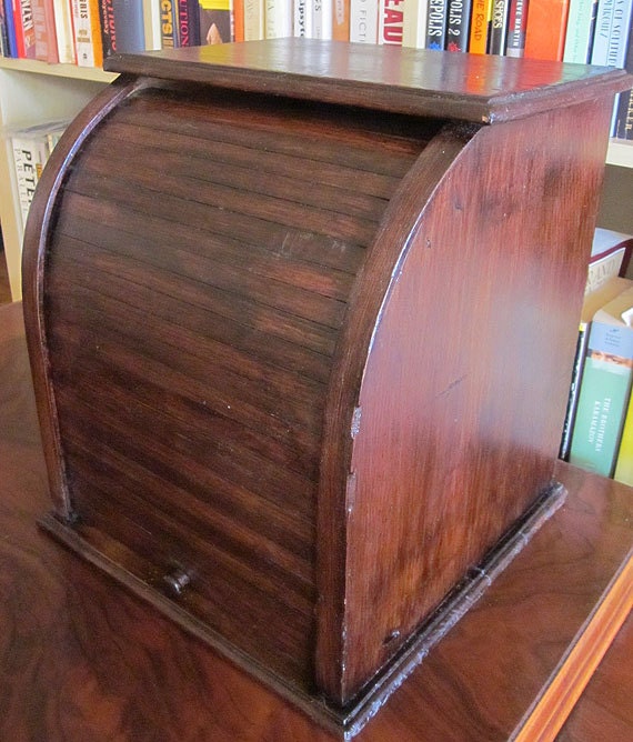 Antique Mini Roll Top Chest of Drawers