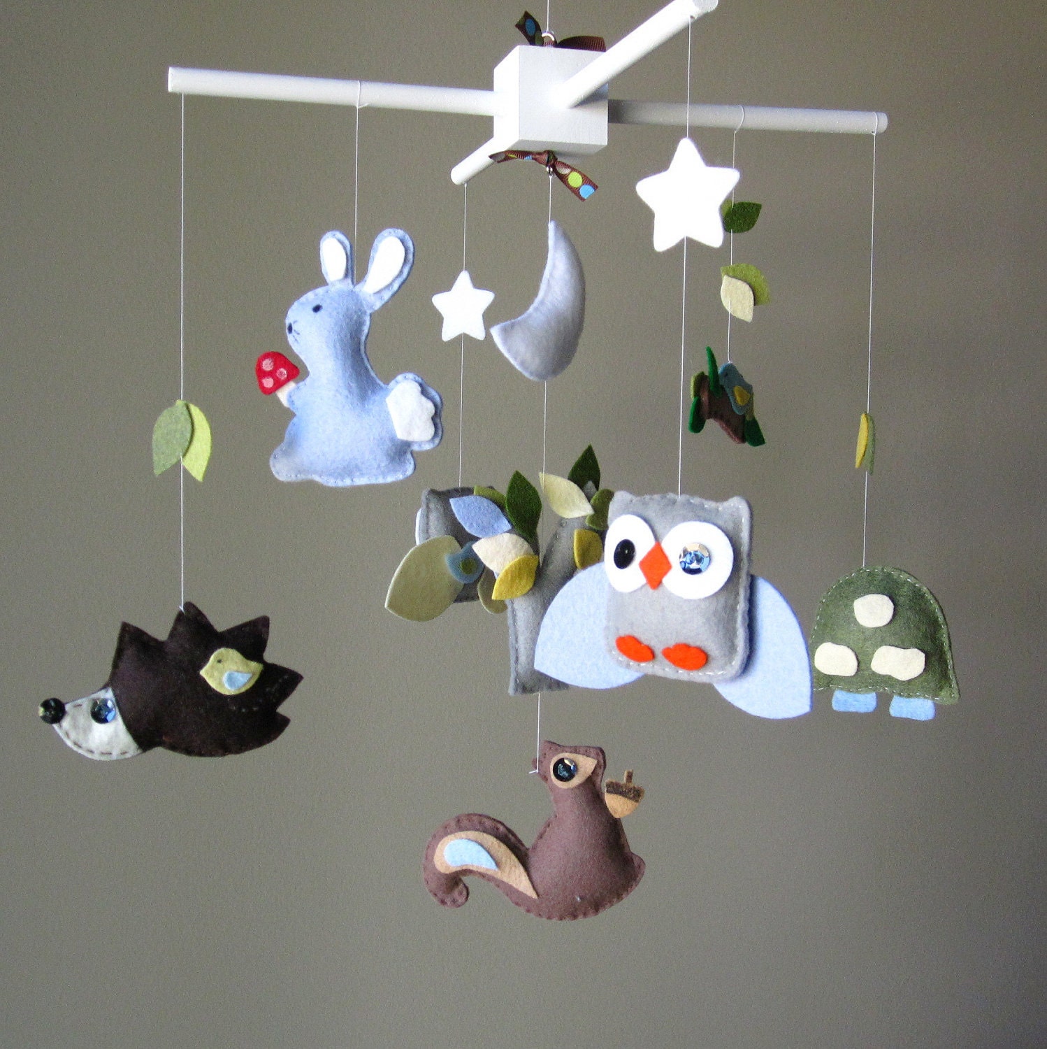 Baby Crib Mobile - Baby Mobile - Forest Friends Mobile - Forest Creatures - Woodland Mobile - Forest Animals Mobile - Nursery Mobile