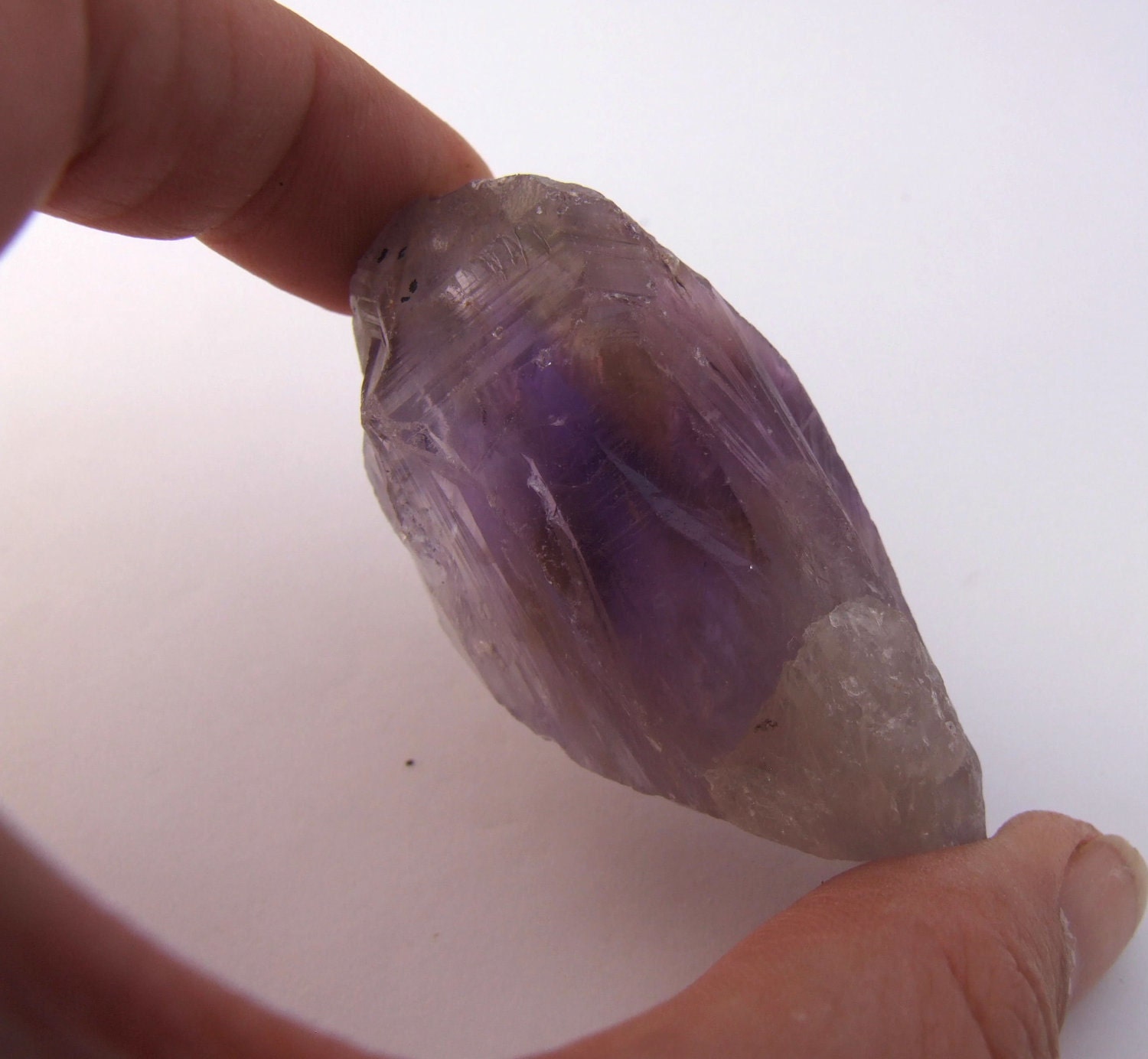 RARE - Natural Ametrine Crystal Point w/Smoky & Amethyst Phantom - 73.4g - 66mm - Clears Negative Emotional Programming