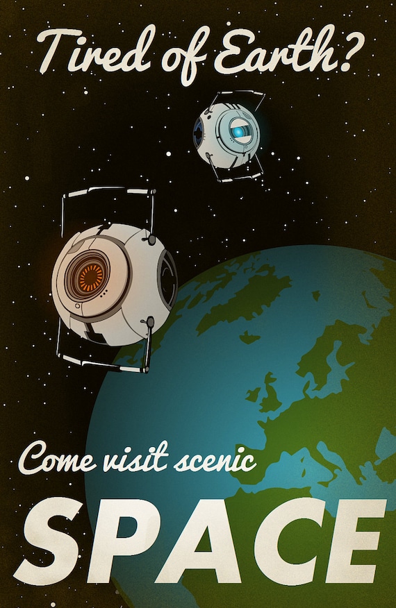 Portal 2 "Space" Print