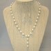 Rosary Style Pearl and Rhinestone Necklace and Earring Set-Bridal jewelry-Cross Necklace and Cross earring Set