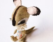 Custom Made Felt Animal or Pet Portrait // OOAK Art Doll Needle Felted Details